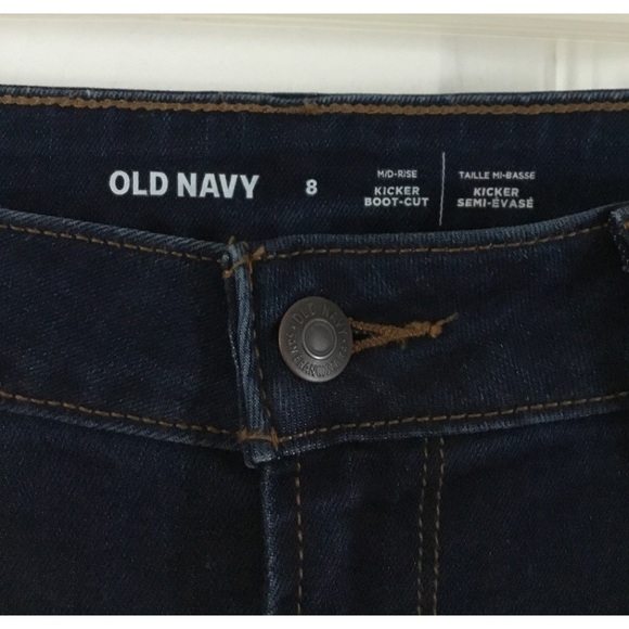 Old Navy mid rise kicker boot style jeans - Picture 2 of 3
